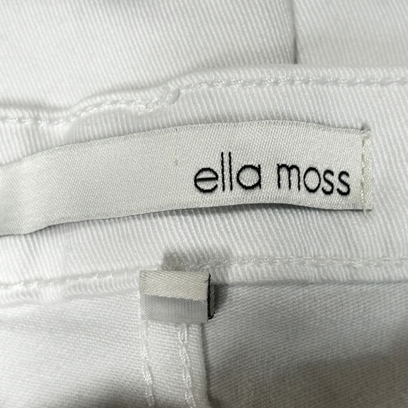 Anthropologie Ella Moss Women's White High Waist Denim Pants Size 8 - Picture 4 of 10